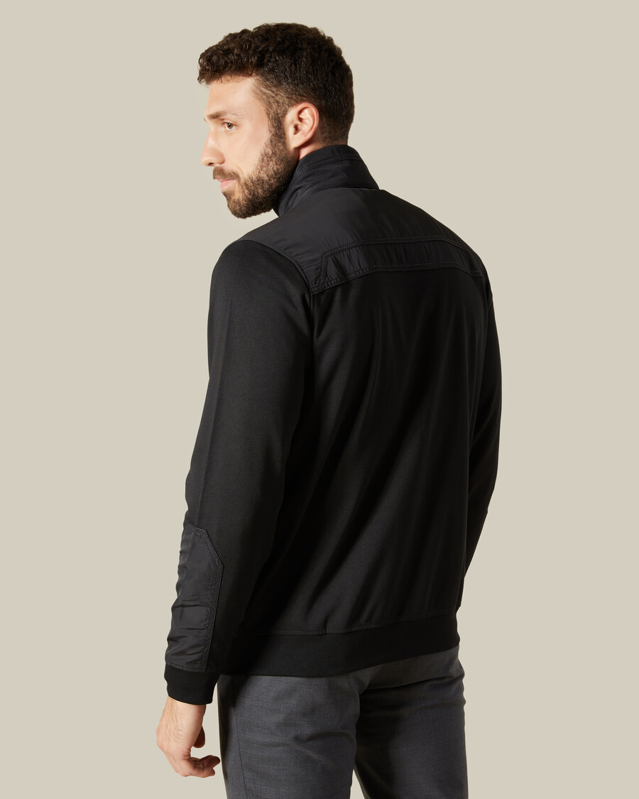 faux exposed seams jacket