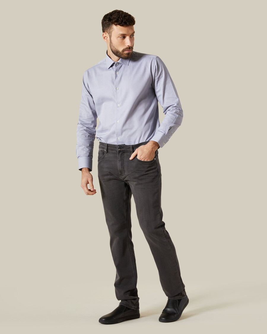 patched regular fit jeans