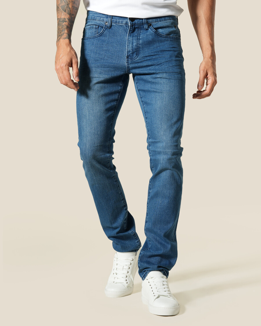 slim fit denim jeans
