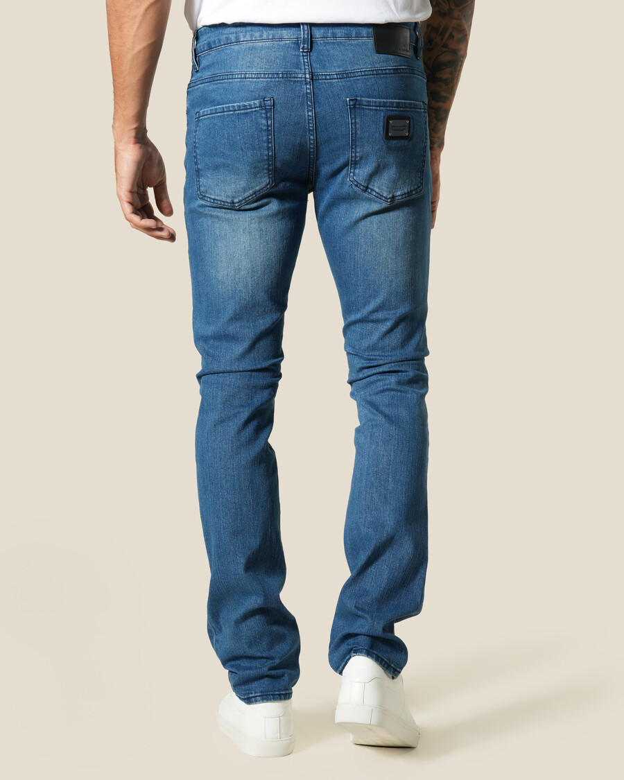slim fit denim jeans