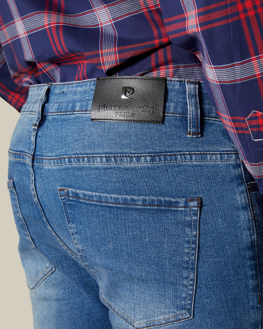 mid blue slim fit jeans