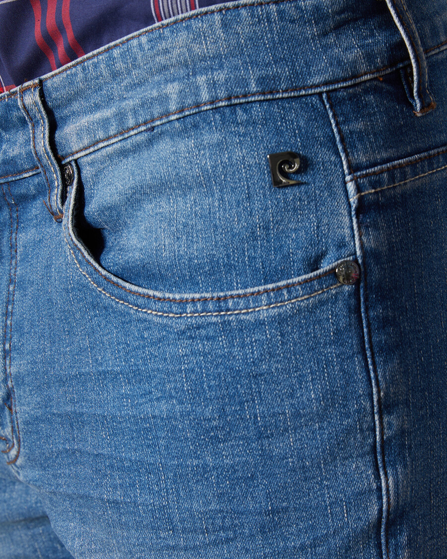 mid blue slim fit jeans