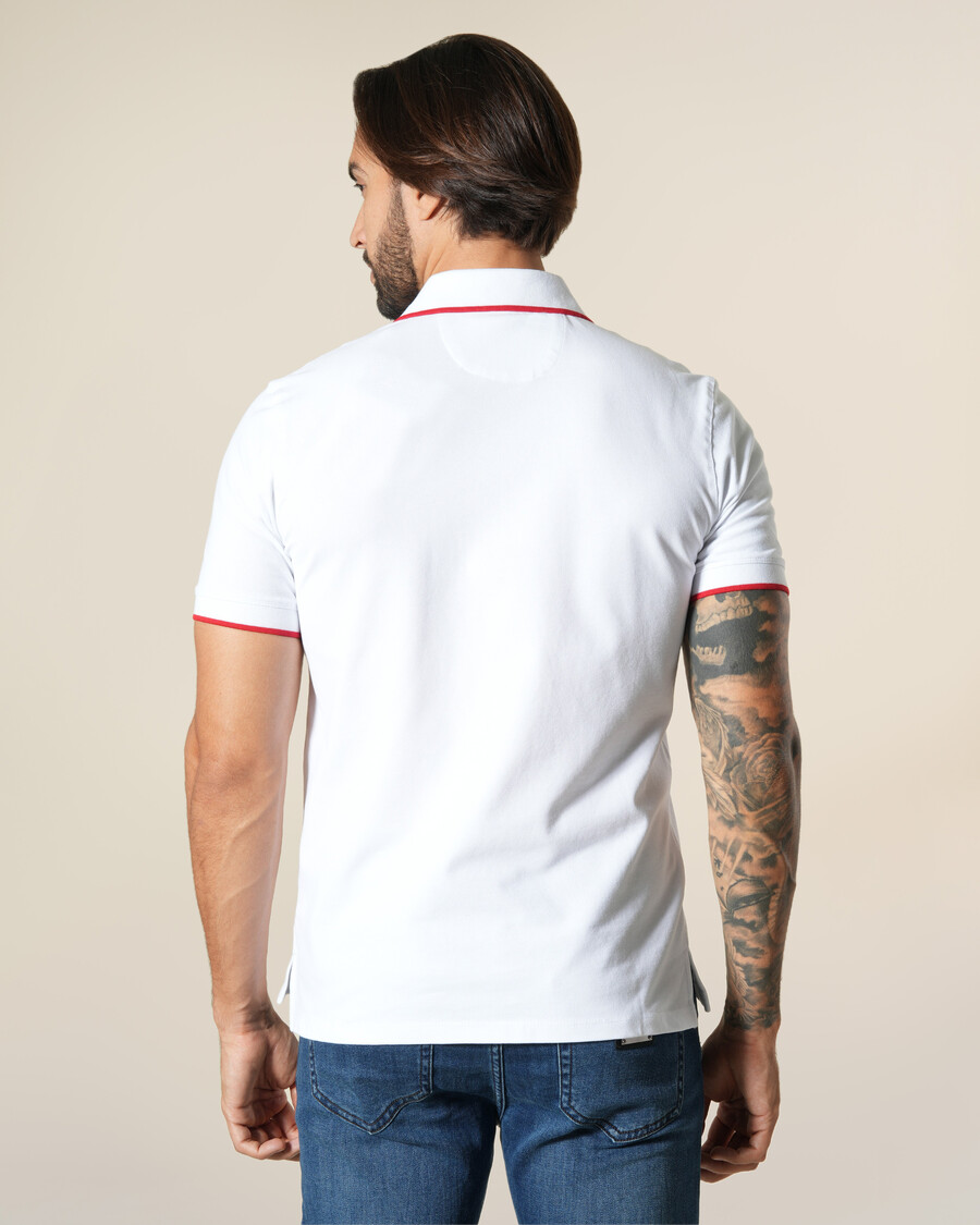 polo shirt with logo patch