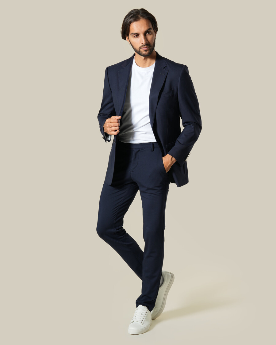 regular fit single breasted suit jacket