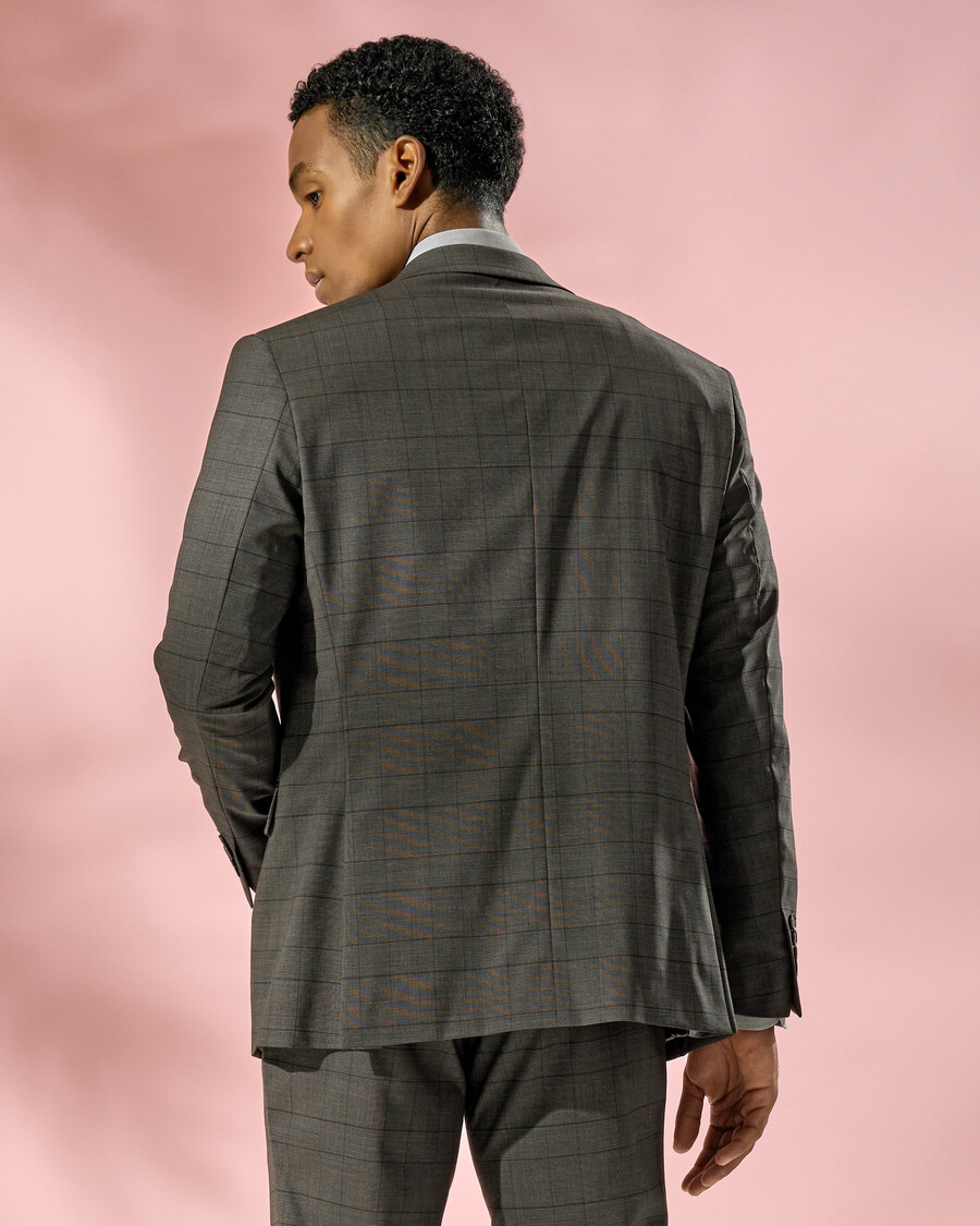 slim fit three-piece suit