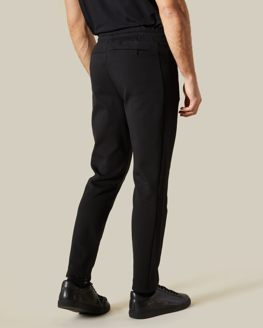 rubber patched chest track pants