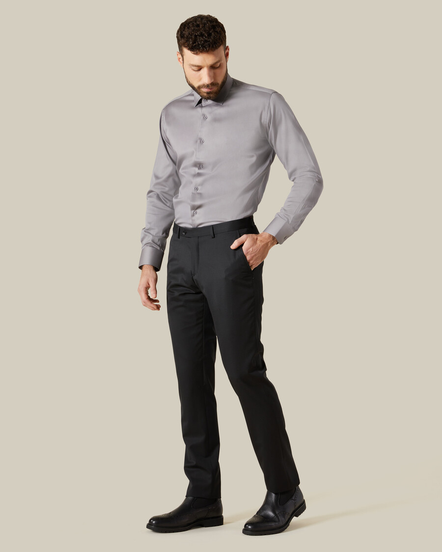 slim fit formal trousers