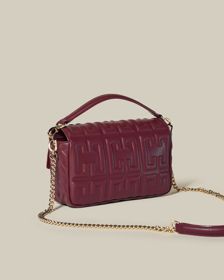 embossed leather bag