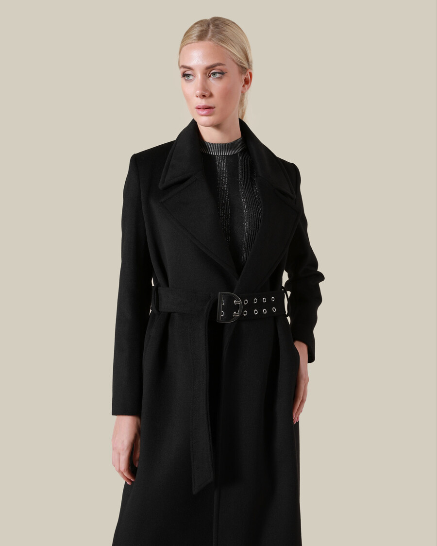 belted midi coat