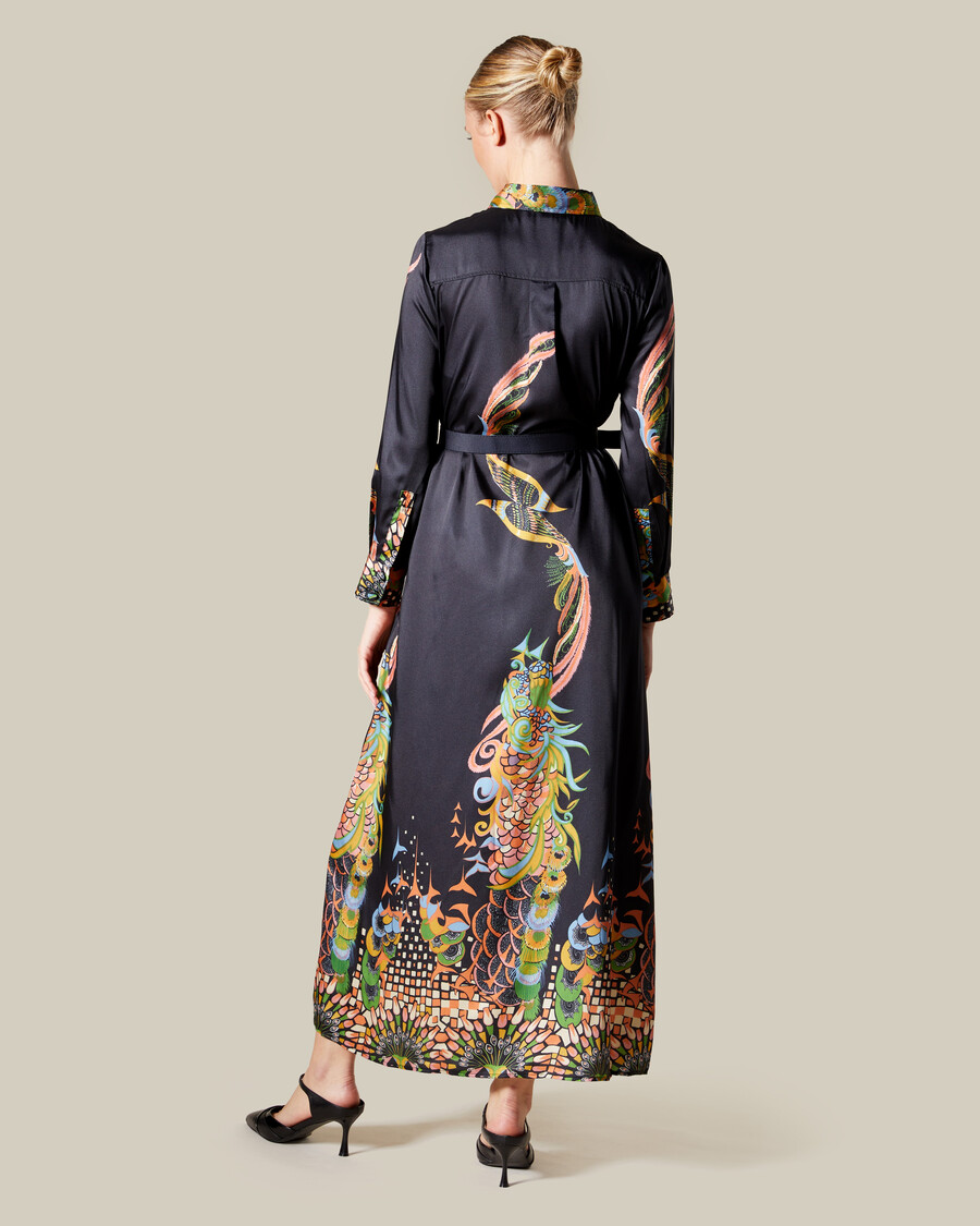 fantastical printed shirt dress