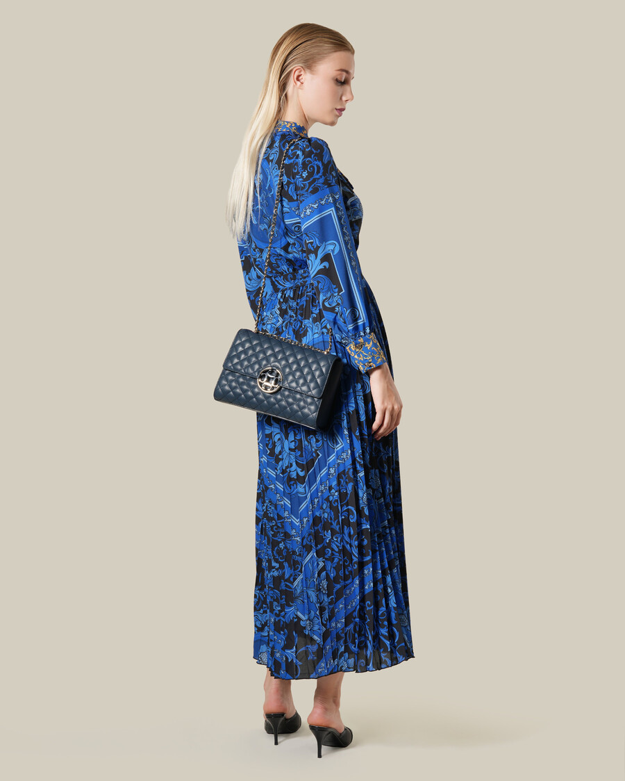 floral baroque print maxi dress