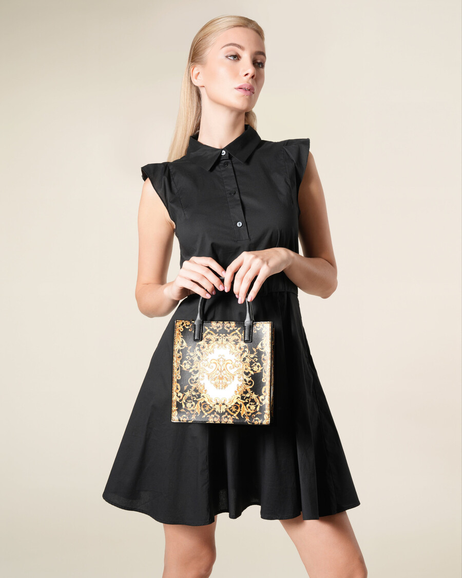 belted flutter sleeves shirt dress