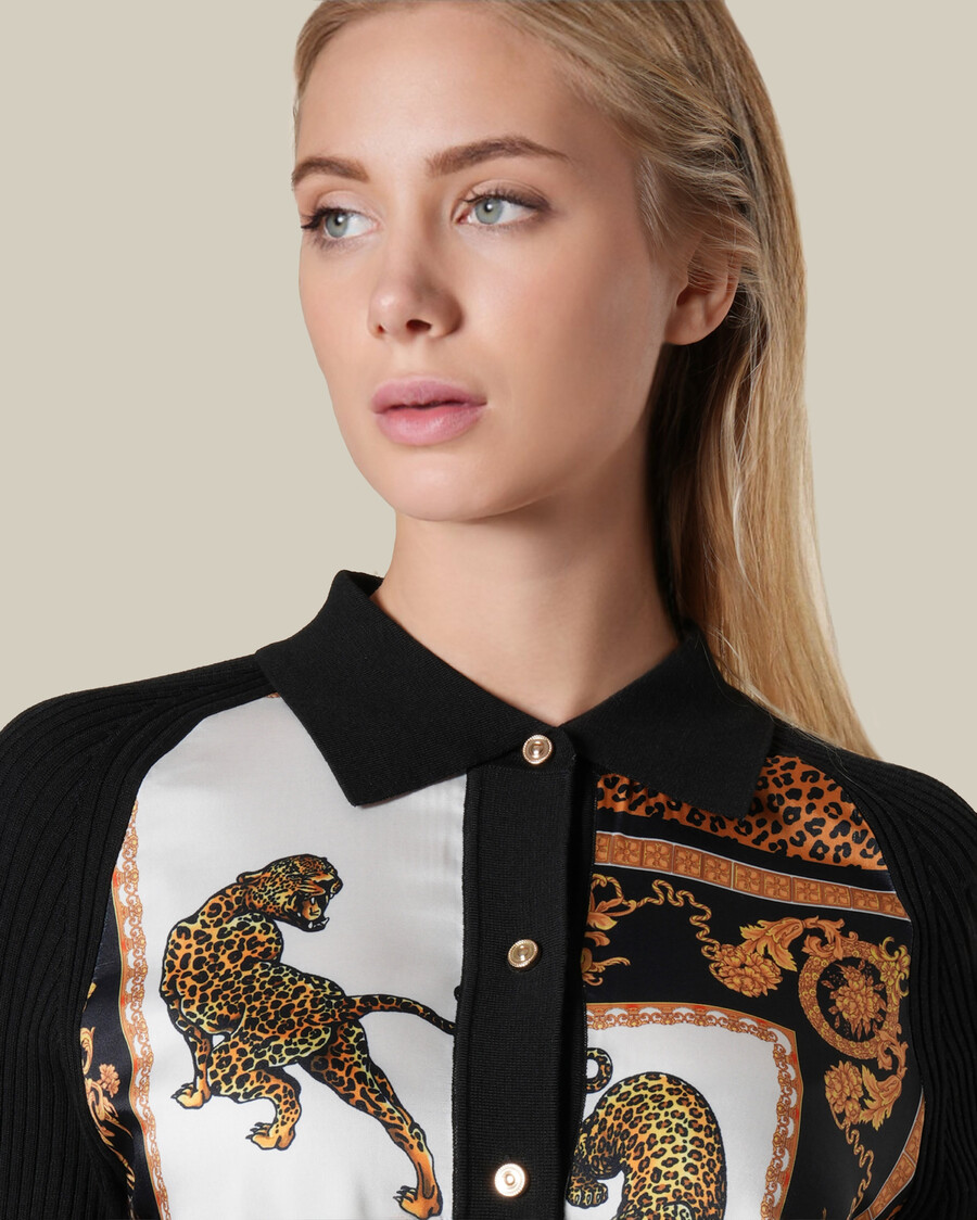 leopard baroque printed dress