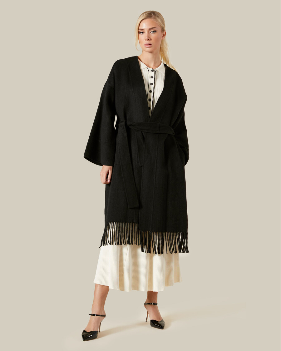 contrast tipping ribbed knit maxi dress