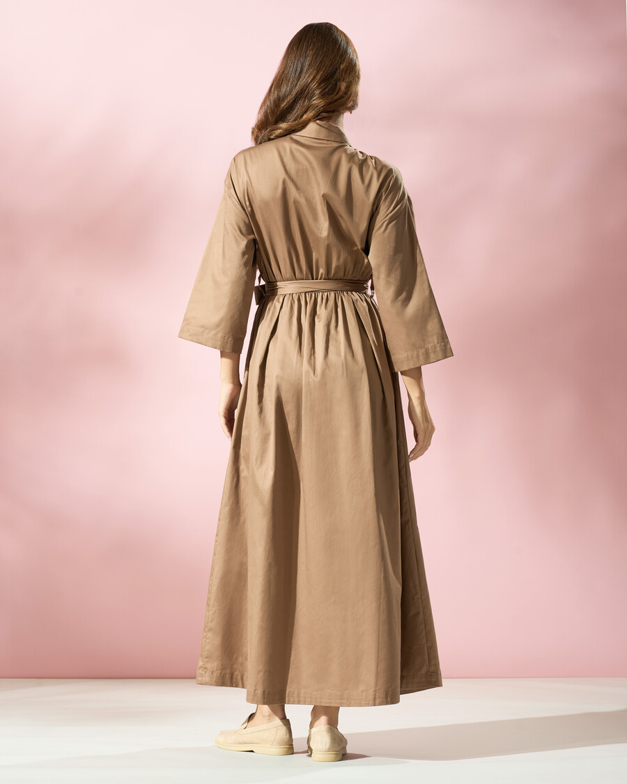 belted maxi dress