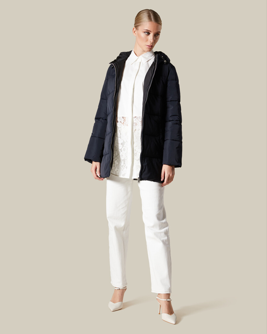 belted puffer jacket