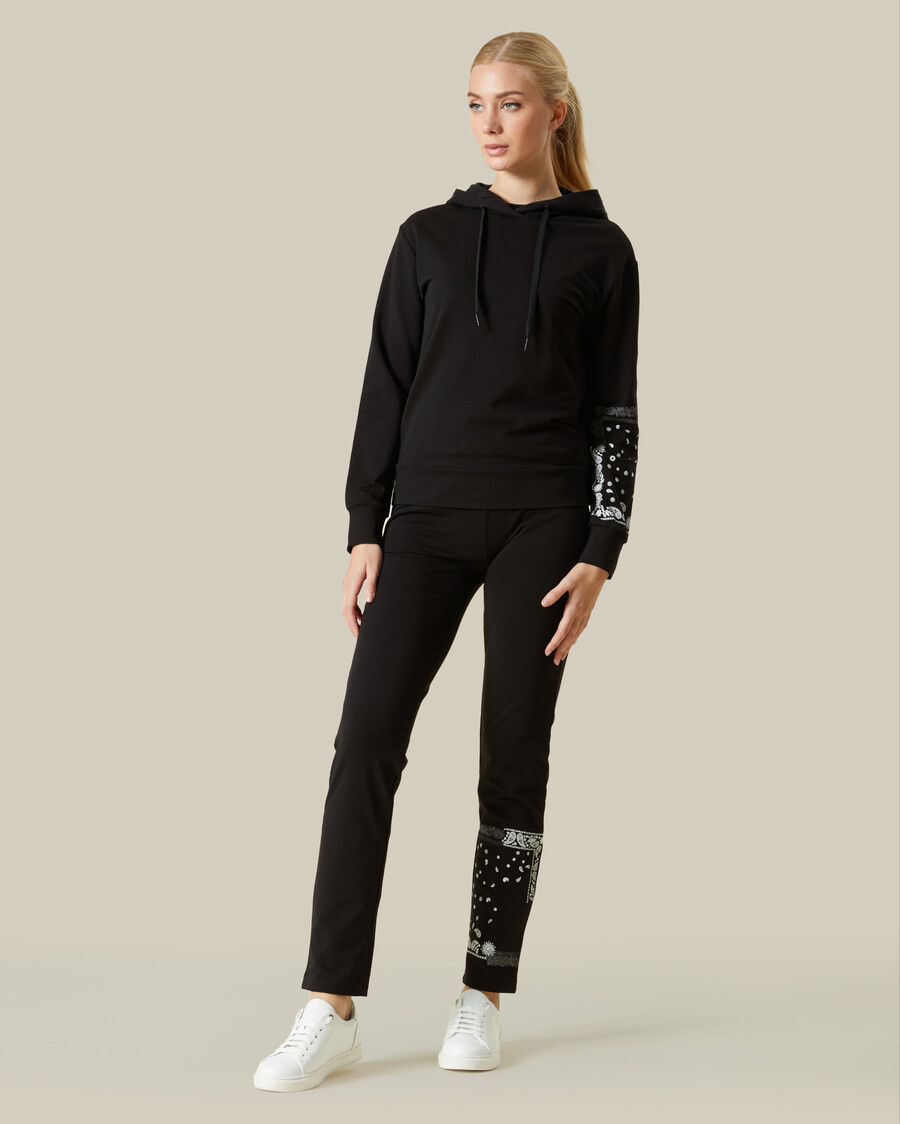 paisley accented tracksuit set