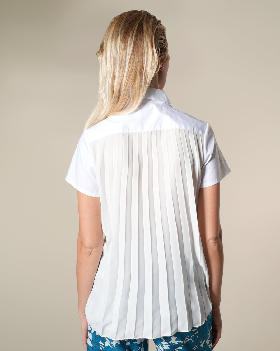 white asymmetrical shirt