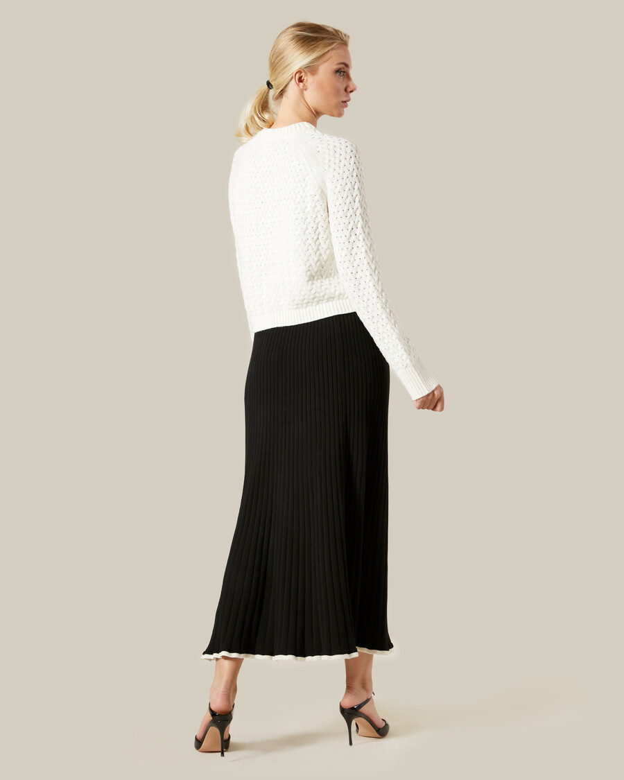 knitted cropped sweater