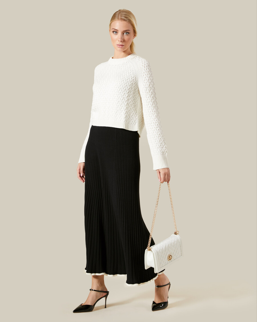 knitted cropped sweater