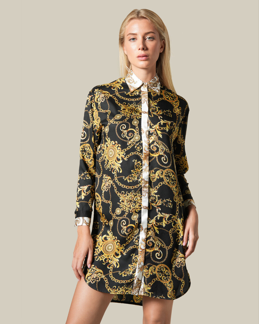 baroque chain patterned shirt