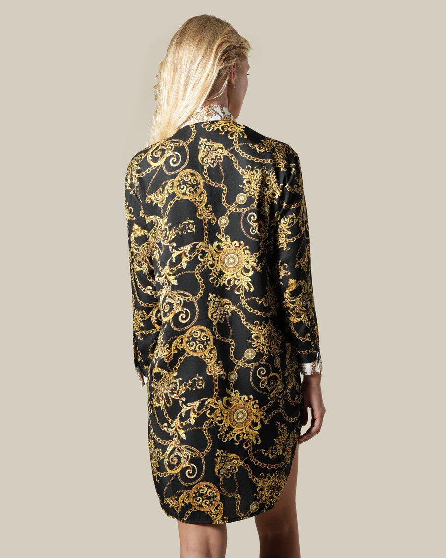 baroque chain patterned shirt