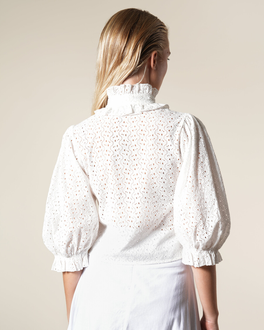 victorian broderie anglaise shirt