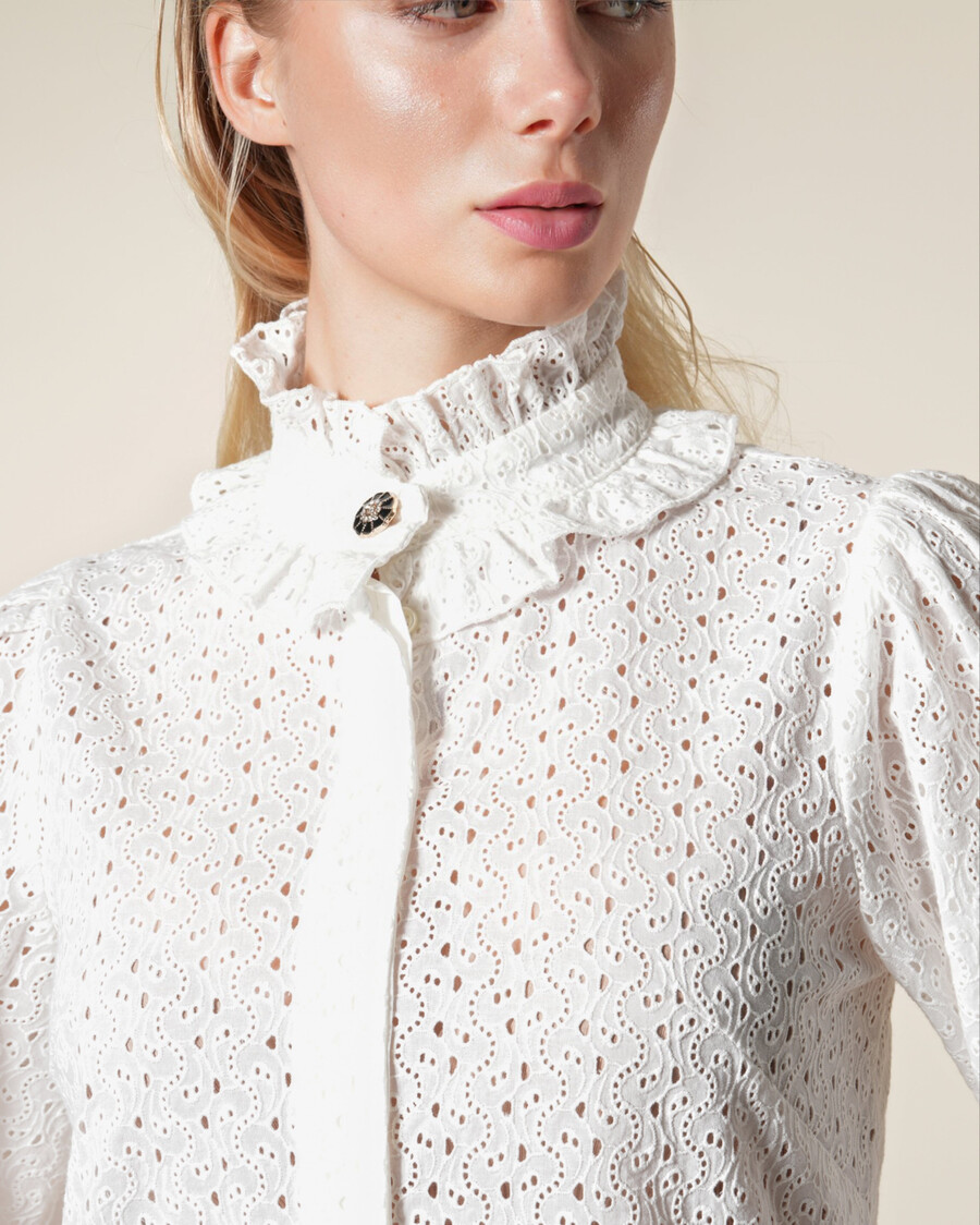 victorian broderie anglaise shirt