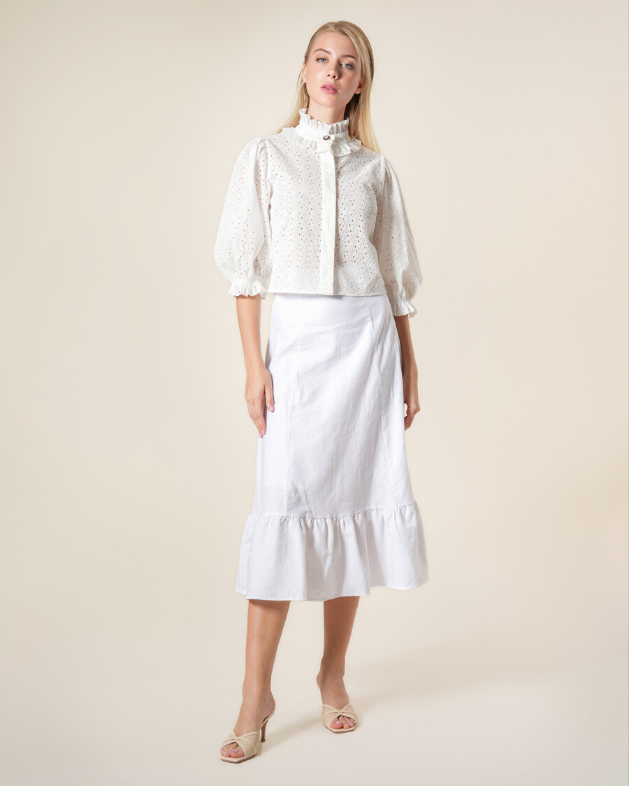 victorian broderie anglaise shirt