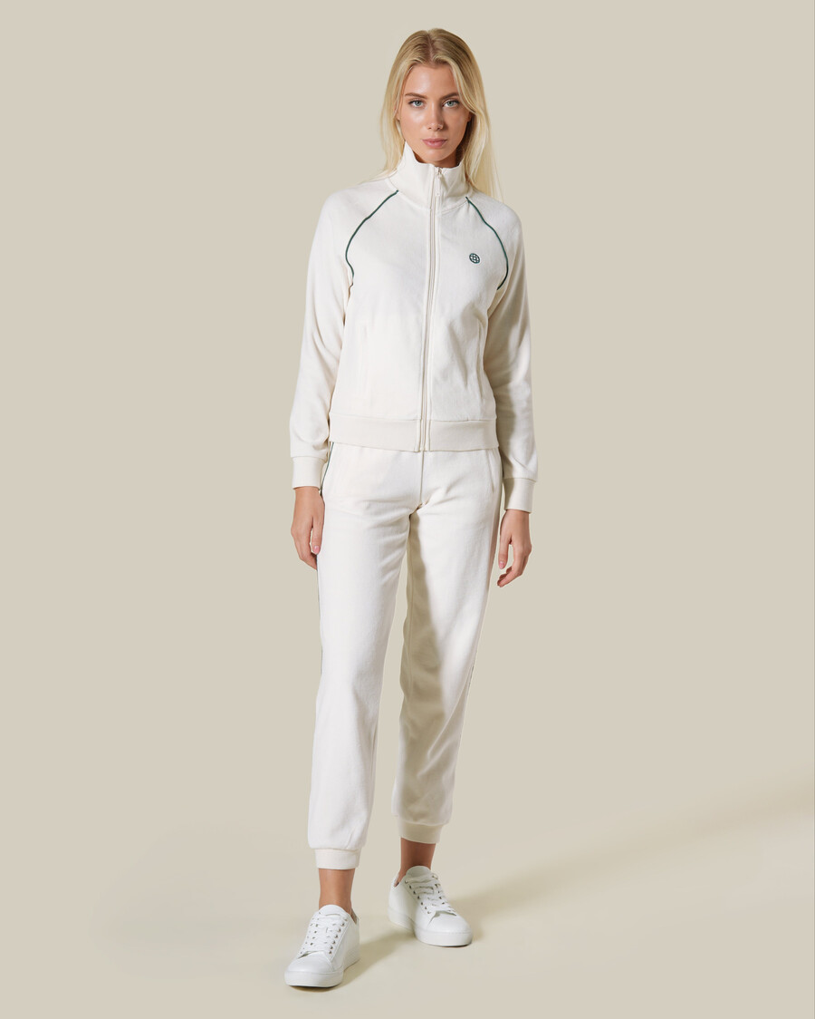 two-tone piped tracksuit