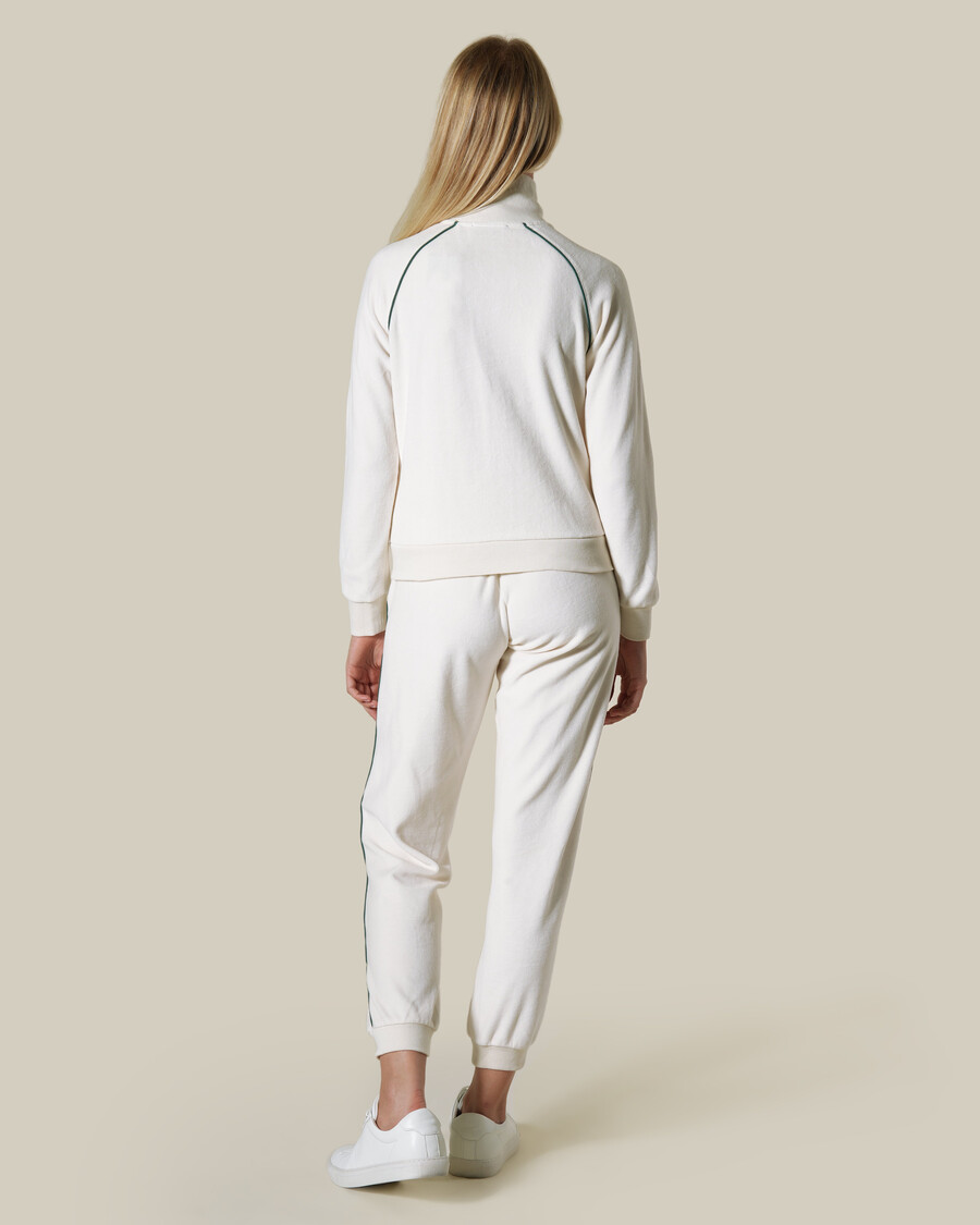 two-tone piped tracksuit